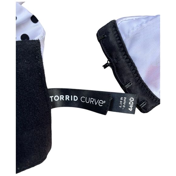 Torrid Curve Dream Wire-Free Push-Up Bra Sz44DD Novelty Polka Dot Cherry Print - Picture 7 of 13